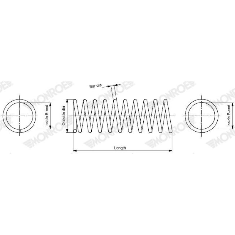 Ressort de suspension MONROE SP4717 - Visuel 1