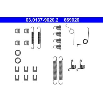 Kit d'accessoires, mâchoire de frein ATE