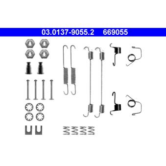 Kit d'accessoires, mâchoire de frein ATE 03.0137-9055.2