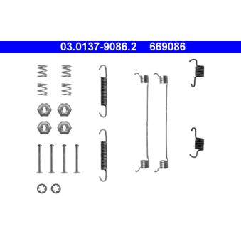 Kit d'accessoires, mâchoire de frein ATE 03.0137-9086.2