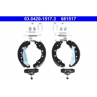 Jeu de mâchoires de frein ATE 03.0420-1517.3