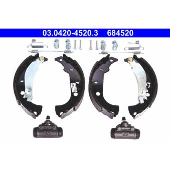 Jeu de mâchoires de frein ATE 03.0420-4520.3