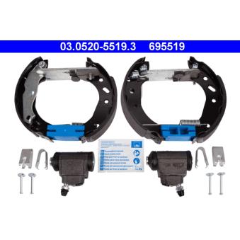 Kit de freins arrière (prémontés) ATE 03.0520-5519.3