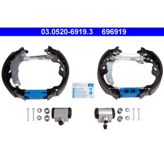Kit de freins arrière (prémontés) ATE 03.0520-6919.3