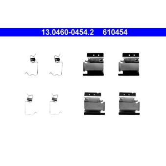 Kit d'accessoires, plaquette de frein à disque ATE