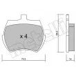 Jeu de 4 plaquettes de frein avant METELLI 22-0019-0 - Visuel 1