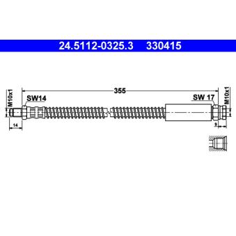 Flexible de frein ATE 24.5112-0325.3
