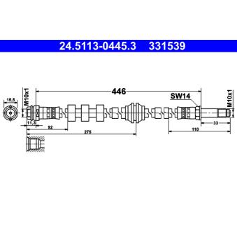 Flexible de frein ATE