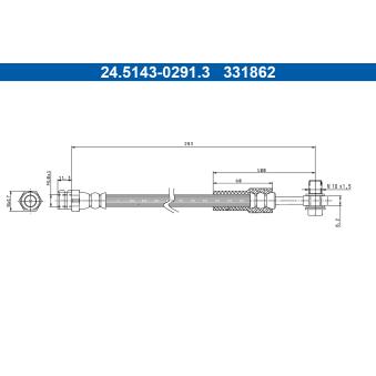 Flexible de frein ATE 24.5143-0291.3