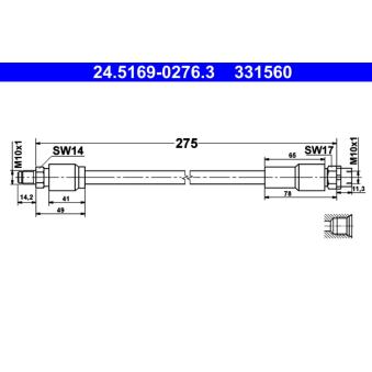 Flexible de frein ATE