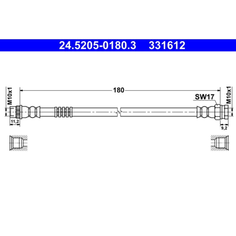 Flexible de frein ATE 24.5205-0180.3 - Visuel 1