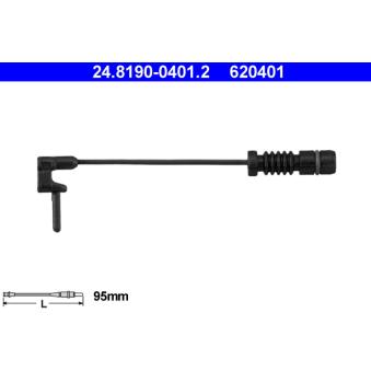 Contact d'avertissement, usure des plaquettes de frein ATE