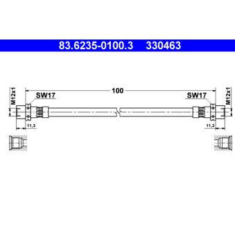 Flexible de frein ATE 83.6235-0100.3