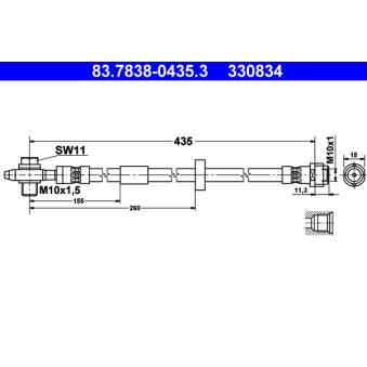 Flexible de frein ATE 83.7838-0435.3