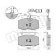 Jeu de 4 plaquettes de frein avant METELLI 22-0139-0 - Visuel 1