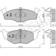Jeu de 4 plaquettes de frein avant METELLI 22-0206-0 - Visuel 1