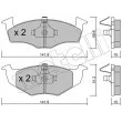 Jeu de 4 plaquettes de frein avant METELLI 22-0206-2 - Visuel 1