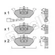 Jeu de 4 plaquettes de frein avant METELLI 22-0211-2 - Visuel 2