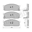 Jeu de 4 plaquettes de frein avant METELLI 22-0232-1 - Visuel 1