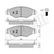 Jeu de 4 plaquettes de frein avant METELLI 22-0254-1 - Visuel 1