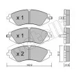 Jeu de 4 plaquettes de frein avant METELLI 22-0294-0 - Visuel 1
