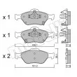 Jeu de 4 plaquettes de frein avant METELLI 22-0316-1 - Visuel 2