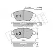 Jeu de 4 plaquettes de frein avant METELLI 22-0321-0 - Visuel 2