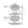 Jeu de 4 plaquettes de frein avant METELLI 22-0336-0 - Visuel 1