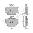 Jeu de 4 plaquettes de frein avant METELLI 22-0341-0 - Visuel 1