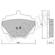 Jeu de 4 plaquettes de frein arrière METELLI 22-0353-0 - Visuel 2