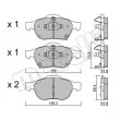 Jeu de 4 plaquettes de frein avant METELLI 22-0448-0 - Visuel 2
