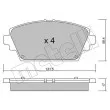 Jeu de 4 plaquettes de frein avant METELLI 22-0464-0 - Visuel 1