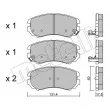 Jeu de 4 plaquettes de frein avant METELLI 22-0503-0 - Visuel 1
