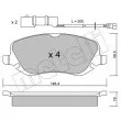 Jeu de 4 plaquettes de frein avant METELLI 22-0529-0 - Visuel 2