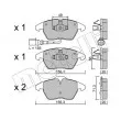 Jeu de 4 plaquettes de frein avant METELLI 22-0548-0 - Visuel 1