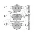 Jeu de 4 plaquettes de frein avant METELLI 22-0549-2 - Visuel 1