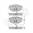 Jeu de 4 plaquettes de frein avant METELLI 22-0562-0 - Visuel 1