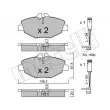 Jeu de 4 plaquettes de frein avant METELLI 22-0562-0K - Visuel 1