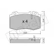 Jeu de 4 plaquettes de frein avant METELLI 22-0563-0 - Visuel 1