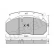 Jeu de 4 plaquettes de frein avant METELLI 22-0586-0 - Visuel 2