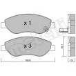 Jeu de 4 plaquettes de frein avant METELLI 22-0777-0 - Visuel 2