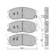 Jeu de 4 plaquettes de frein avant METELLI 22-0778-0 - Visuel 2