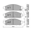 Jeu de 4 plaquettes de frein avant METELLI 22-0791-0 - Visuel 1