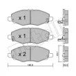 Jeu de 4 plaquettes de frein avant METELLI 22-0798-0 - Visuel 1