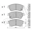 Jeu de 4 plaquettes de frein avant METELLI 22-0838-0 - Visuel 2