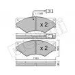 Jeu de 4 plaquettes de frein avant METELLI 22-0849-0 - Visuel 1