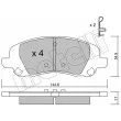 Jeu de 4 plaquettes de frein avant METELLI 22-0861-0 - Visuel 2
