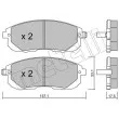 Jeu de 4 plaquettes de frein avant METELLI 22-0876-1 - Visuel 2