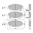 Jeu de 4 plaquettes de frein avant METELLI 22-0878-0 - Visuel 2