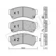 Jeu de 4 plaquettes de frein avant METELLI 22-0924-0 - Visuel 2